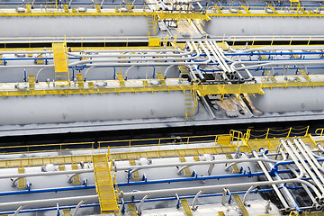 Image showing Oil product storage tanks