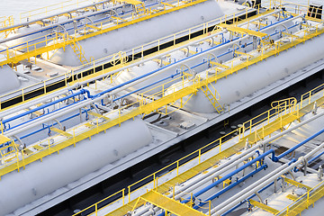 Image showing Oil product storage tanks