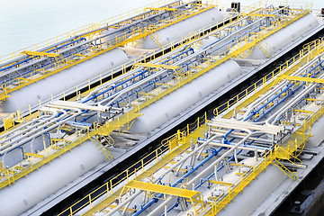 Image showing Oil product storage tanks