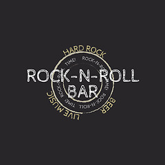 Image showing rock and roll bar stamp