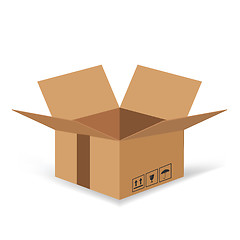 Image showing Cardboard box 