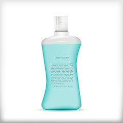 Image showing Vector illustration of shampoo bottle