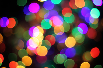 Image showing abstract color christmas light background