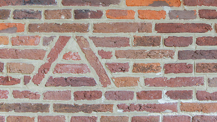 Image showing Red brick wall background