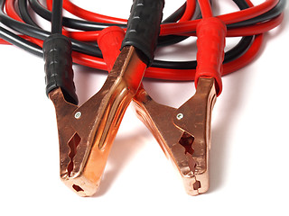 Image showing Jumper cables on white