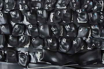 Image showing Burned keyboard