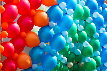 Image showing Beautiful balloons, decoration for the holiday.