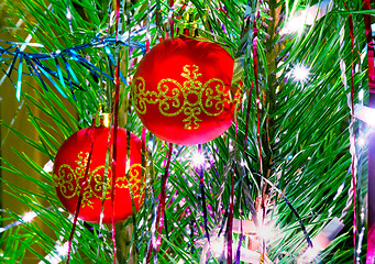 Image showing 	Beautiful decorations for the Christmas tree