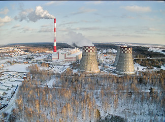 Image showing City Energy and Warm Power Plant. Tyumen. Russia