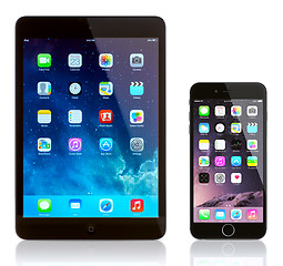 Image showing iPad Mini and iPhone 6