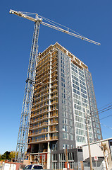 Image showing Building a high rise.