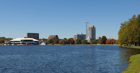 Image showing The end of the Rideau canal.