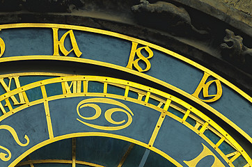 Image showing Astronomical clock in Prague 