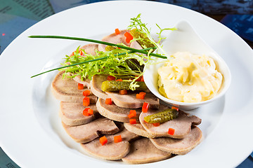 Image showing boiled beef tongue 