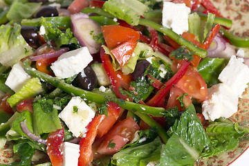 Image showing Turkish salad closeup