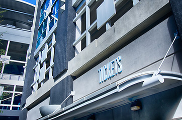 Image showing ticket booth sales at stadium