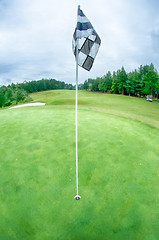 Image showing golf course on a cloudy day