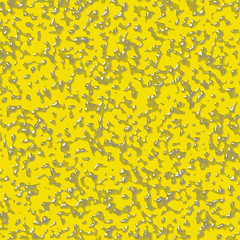 Image showing Dirty water drops on a yellow surface