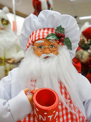 Image showing santa claus figure toy ready for holidays