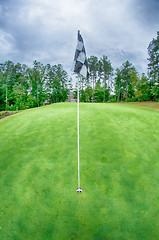 Image showing golf course on a cloudy day