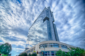 Image showing Financial skyscraper buildings in Charlotte North Carolina USA