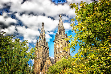 Image showing Basilica of St Peter and St Paul in Vysehrad