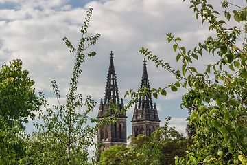 Image showing Basilica of St Peter and St Paul in Vysehrad