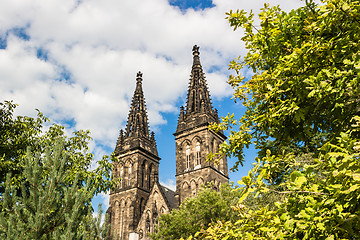 Image showing Basilica of St Peter and St Paul in Vysehrad