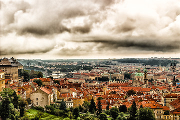 Image showing Fog and Roofs of Prague