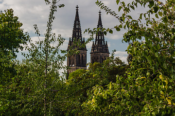 Image showing Basilica of St Peter and St Paul in Vysehrad