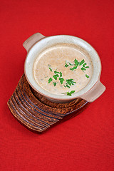 Image showing Mushroom cream  soup