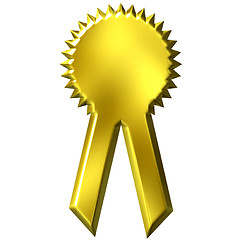 Image showing Golden Award Ribbon