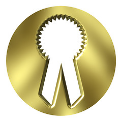 Image showing Golden Award Ribbon