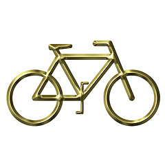 Image showing Golden Bicycle