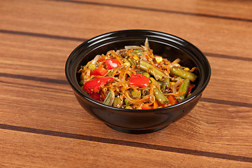 Image showing warm vegetable salad