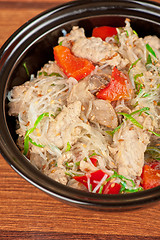 Image showing noodles with chicken