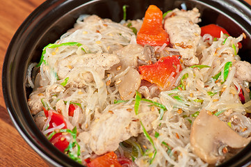 Image showing noodles with chicken