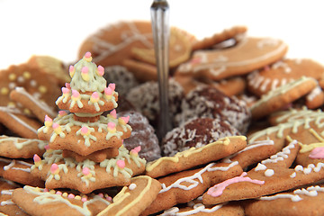 Image showing traditional czech christmas gingerbread background