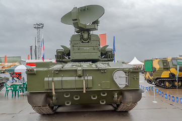 Image showing Back of antiaircraft gun missile system Tunguska