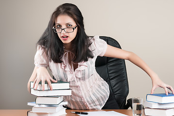 Image showing Beautiful businesswoman in office