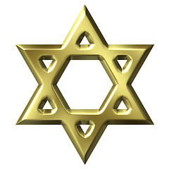 Image showing Golden Star of David