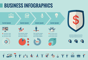 Image showing Business Infographic Template.