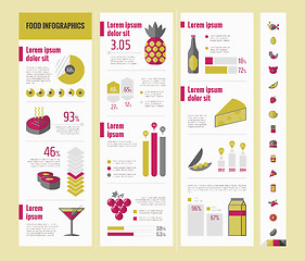 Image showing Food Infographic Template.