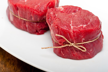 Image showing raw beef filet mignon