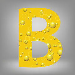 Image showing beer letter B