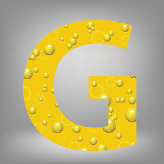 Image showing beer letter G