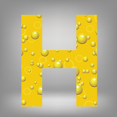 Image showing beer letter H