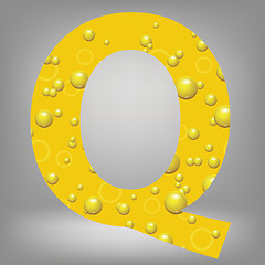 Image showing beer letter Q