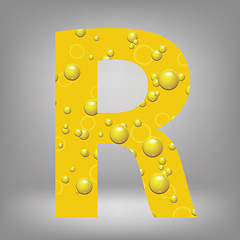 Image showing beer letter R
