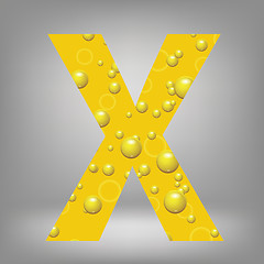 Image showing beer letter X